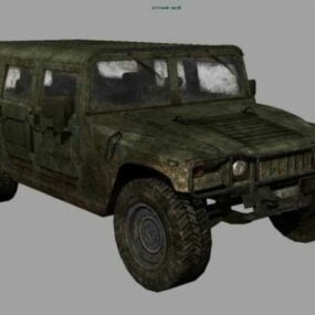 3д модель военного автомобиля Hummer