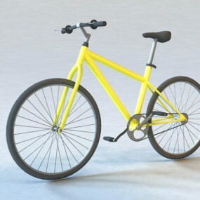 ハイブリッドロード自転車3Dモデル