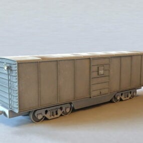 Model 3d Kereta Barang Angkutan Kereta Api