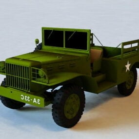 Dodge Wc-51 Military Jeep 3d-modell