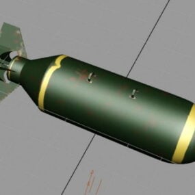 Timer Tnt Med Clock Bomb Weapon 3d model