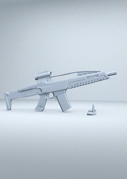 Weapon Xm8 Assault Rifle Gun