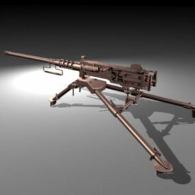 Rus Sovyet Makineli Tüfek 3D modeli