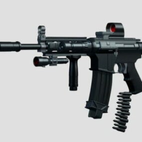 M4 Gun Assault Rifle 3D-model