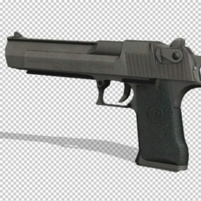 Beretta M9 Pistol With Ammo Shell 3d model