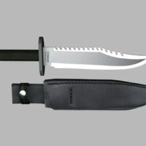 Mô hình vũ khí dao Rambo 3d