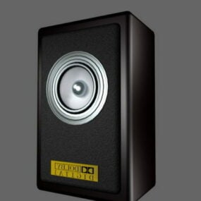 Model 3d Speaker Rak Buku Studio