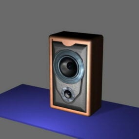 Model 3d Speaker Rak Buku Khas