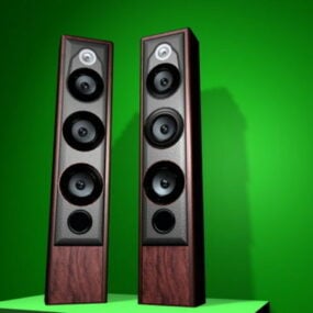 Digital Floor Standing Speakers 3d model