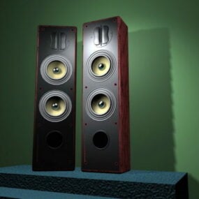 Big Hi-fi Speakers 3d model