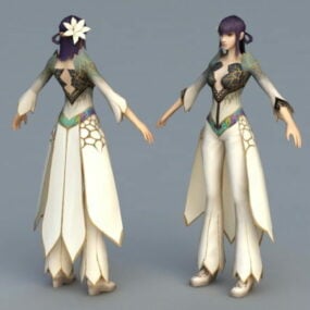 Oriental Persian Princess Character 3d model