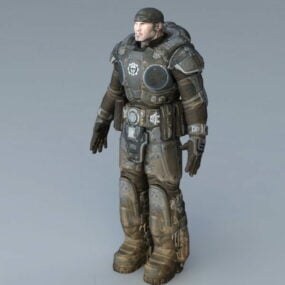 Personaggio Soldato Rig modello 3d