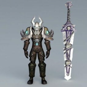 Death Knight Game Character 3d model