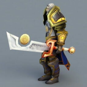 Modello 3d del personaggio di Warcraft Highlord