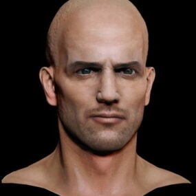 Realistyczny model 3D głowy Jasona Stathama