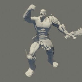 مدل سه بعدی رومی گلادیاتور جنگجو
