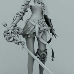 Witch Goddess Female Characters 3d model