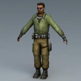 The Leet World Man Character 3d model