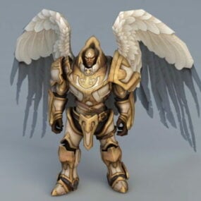 Angel Knight Game Character Model 3D