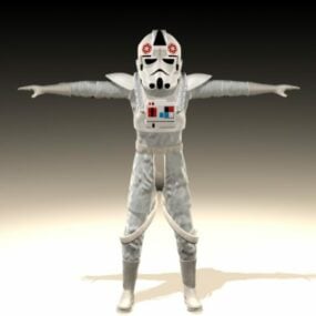 3д модель персонажа-водителя Звездных войн