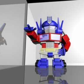 Cartoon Transformers Robot 3d model