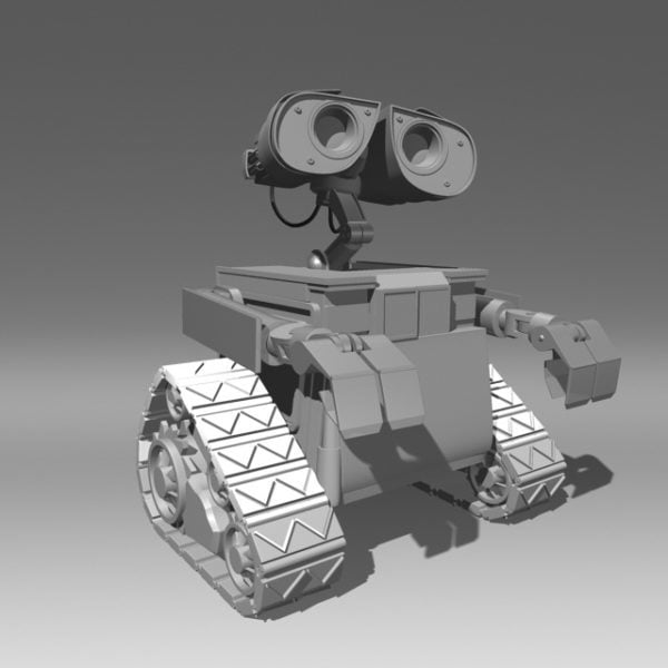 Wall E Robot Free 3d Model Ma Mb Open3dmodel