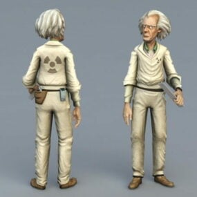 Old Doctor Character 3d model