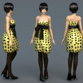 뷰티 패션 소녀 3d 모델