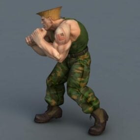 Street Fighter Man 3d model