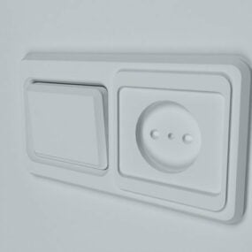 Typisk Switch And Socket 3d-modell
