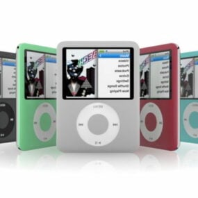 Modello 3d dell'Apple iPod Nano serie 3