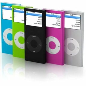 Apple iPod s 3D modelem LCD