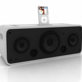Alto-falante estéreo Apple Ipod Modelo 3D