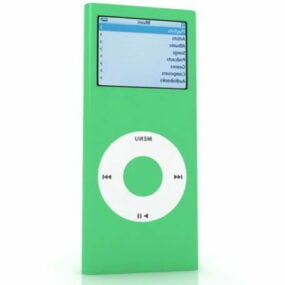 हरा पुराना एप्पल आइपॉड नैनो 3डी मॉडल