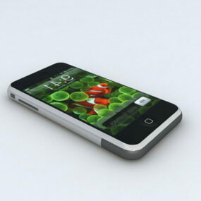 Modello 3d di Iphone 3gs nero