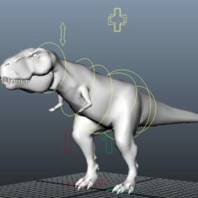 Dinosaur T-rex Rig 3d model