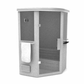 Steam Sauna Box 3d model