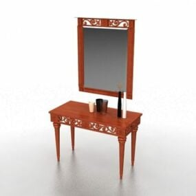 Vintage Vanity Masa Takımı 3D model