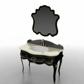 Antika Tasarım Banyo Vanity 3D modeli