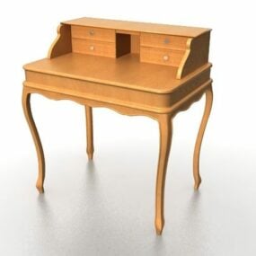 Wooden Lowboy Dresser 3d model