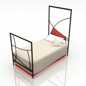 מיטת אפיריון מתכת דגם תלת מימד