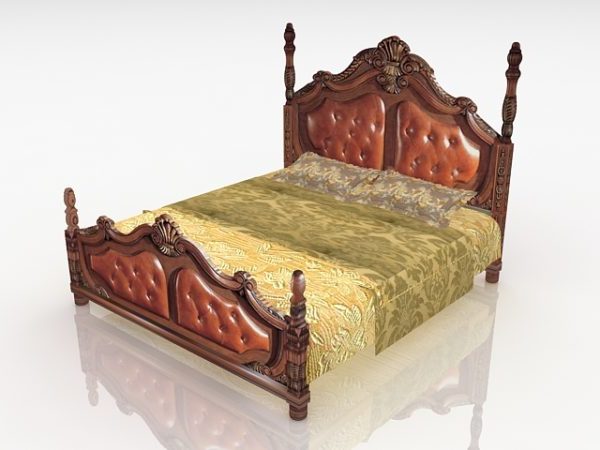 Antik viktoriansk stil säng