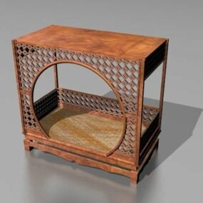 Ancient Chinese Bed 3d model