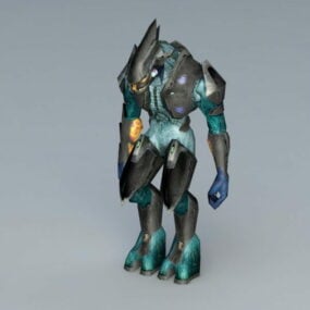 Model 3D postaci potwora-wojownika