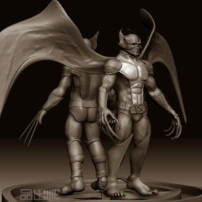 Personnage de bande dessinée Wolverine modèle 3D