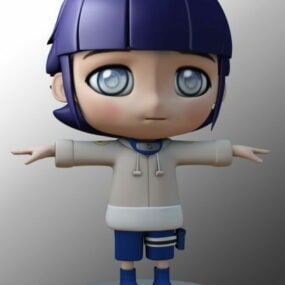 Personnage Kawaii Chibi Girl modèle 3D