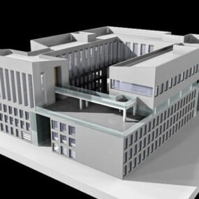 مدل سه بعدی ساختمان های اداری تجاری تجاری