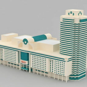 Byggnadskomplex 3d-modell