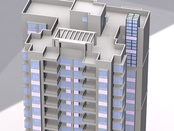 Highrise Building Apartment Blocks