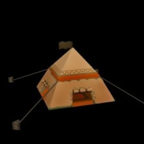 3д модель Монгольской палатки